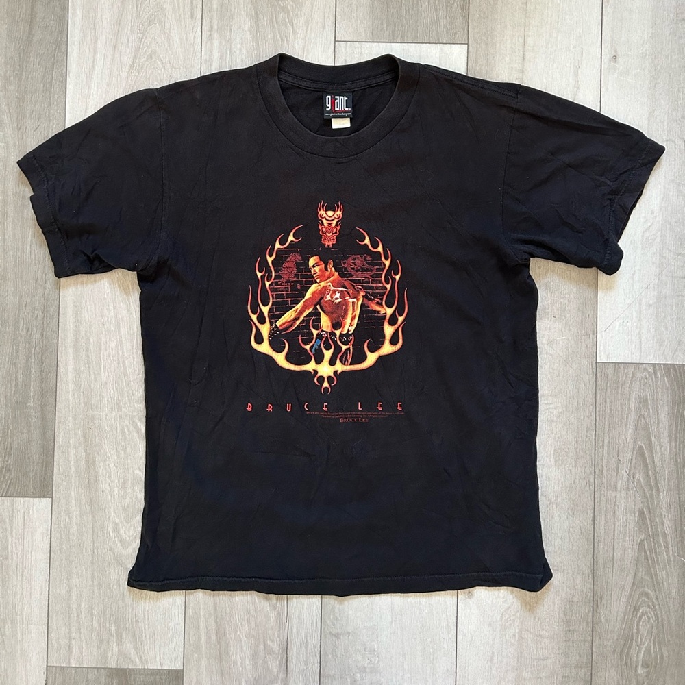 Giant Tag Vintage Bruce Lee Ring Of Fire Tee Size Large